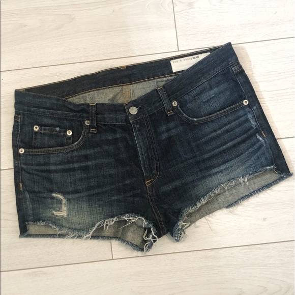 Rag & Bone the cut off jean shorts